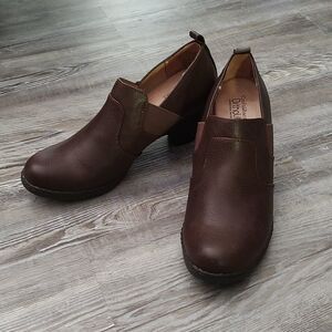 Croft & Barrow brown ortholite clogs  ankle boots Sz 8